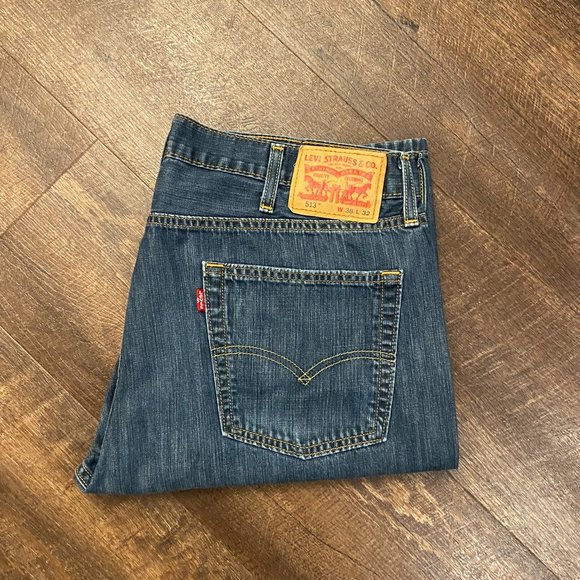 Levi's 513 Slim Straight Jeans - 38x32 - Picture 8 of 9